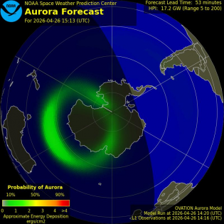Current Southern hemispheric power input map