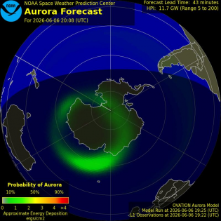 Current Southern hemispheric power input map