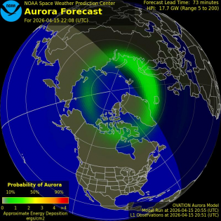 Current Northern hemispheric power input map