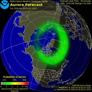 Current Northern hemispheric power input map