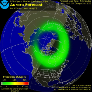 Current Northern hemispheric power input map