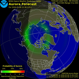 Current Northern hemispheric power input map