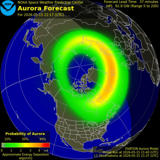 Current Northern hemispheric power input map