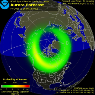 Current Northern hemispheric power input map