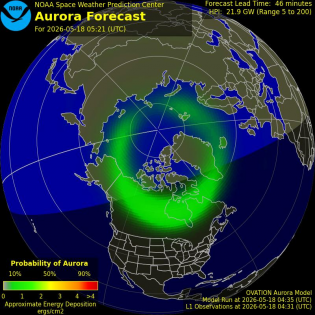 Current Northern hemispheric power input map