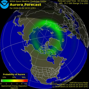 Current Northern hemispheric power input map