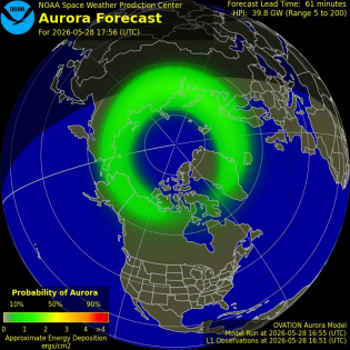 Current Northern hemispheric power input map