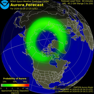 Current Northern hemispheric power input map