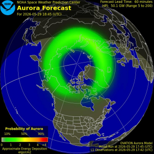 Current Northern hemispheric power input map