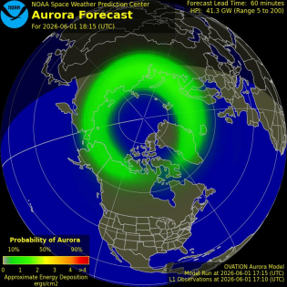 Current Northern hemispheric power input map