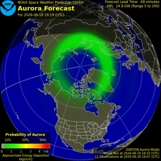 Current Northern hemispheric power input map