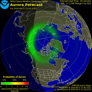 Current Northern hemispheric power input map
