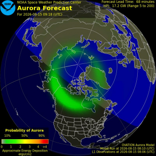 Current Northern hemispheric power input map