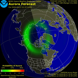 Current Northern hemispheric power input map