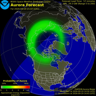 Current Northern hemispheric power input map