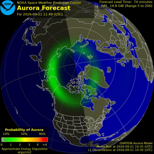 Current Northern hemispheric power input map