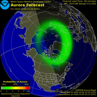 Current Northern hemispheric power input map