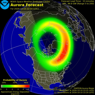 Current Northern hemispheric power input map