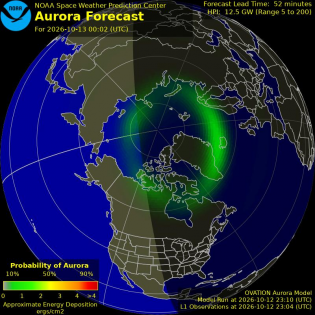 Current Northern hemispheric power input map