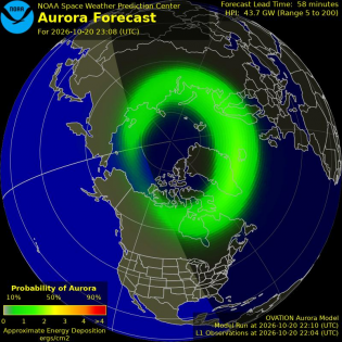 Current Northern hemispheric power input map