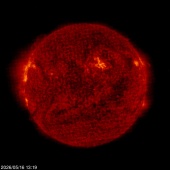 Click for time-lapse image of the sun