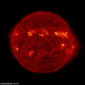 Click for time-lapse image of the sun