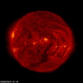 Click for time-lapse image of the sun