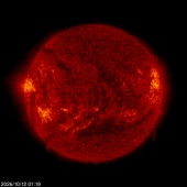 Click for time-lapse image of the sun