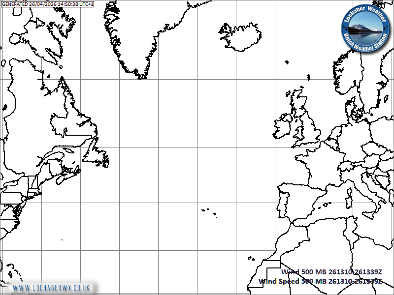 Jeststream Chart - 500mb Level